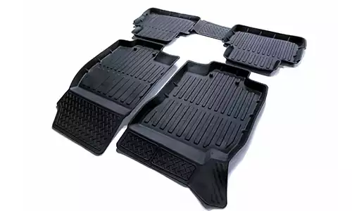 Коврики SRTK 3D Premium резина в салон Nissan Qashqai II J11 (5dr.) SUV 2013-2021гг. цвет черный