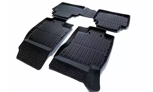 Коврики SRTK 3D Premium резина в салон Nissan X-Trail III T32 (4dr.) SUV 2013-2021гг. цвет черный