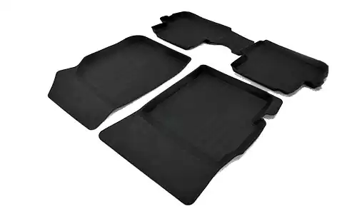 Коврики SRTK 3D Premium резина в салон Ravon R2 (5dr.) хэтчбек 2016-2020гг. цвет черный