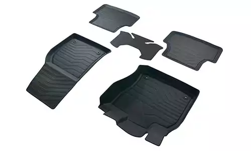Коврики SRTK 3D Premium резина в салон Skoda Karoq (5dr.) SUV 2017г.-по н.в. цвет черный