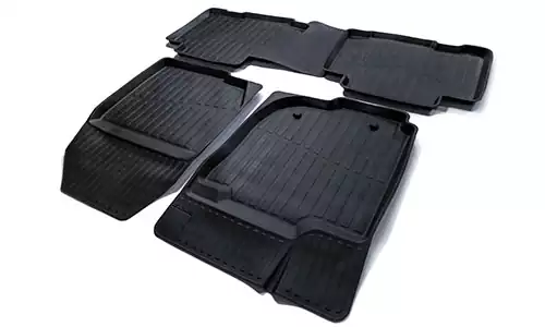 Коврики SRTK 3D Premium резина в салон Toyota RAV4 IV XA40 (5dr.) SUV 2013-2018гг. цвет черный