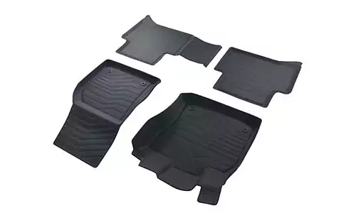 Коврики SRTK 3D Premium резина в салон Volkswagen Touran II (5dr.) минивэн 2015г.-по н.в. цвет черный
