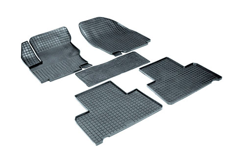 Коврики Seintex 3D Standard полиуретан в салон Ford S-Max I (5dr.) минивэн 2006-2015гг. цвет черный