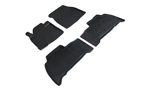 Коврики Seintex 3D Lux полиуретан в салон Lexus LX 570 (5dr.) SUV 2007-2021гг. цвет черный