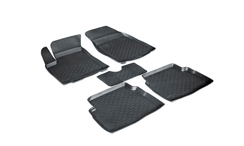 Коврики Seintex 3D Lux полиуретан в салон Ravon R3 Nexia (4dr.) седан 2015-2020гг. цвет черный