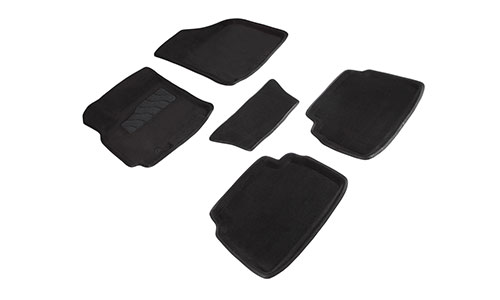 Коврики Seintex 3D Premium текстиль в салон Chevrolet Lacetti hatchback I J200 (5dr.) хэтчбек 2004-2014гг. цвет черный