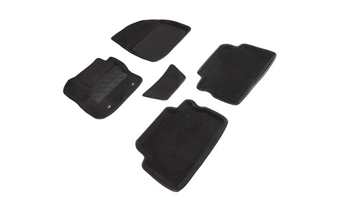 Коврики Seintex 3D Premium текстиль в салон Ford Kuga I (5dr.) SUV 2008-2013гг. цвет черный