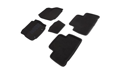 Коврики Seintex 3D Premium текстиль в салон Ford Galaxy II (5dr.) минивэн 2006-2015гг. цвет черный