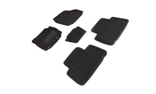 Коврики Seintex 3D Premium текстиль в салон Ford S-Max I (5dr.) минивэн 2006-2015гг. цвет черный