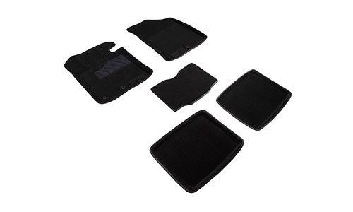 Коврики Seintex 3D Premium текстиль в салон Hyundai i40 CW I VF (5dr.) универсал 2011-2020гг. цвет черный