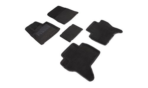Коврики Seintex 3D Premium текстиль в салон Mitsubishi Pajero IV V80 (3/5dr.) SUV 2006-2021гг. цвет черный
