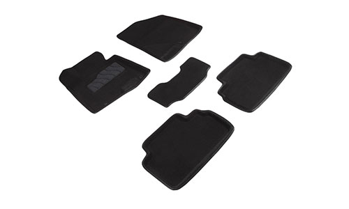 Коврики Seintex 3D Premium текстиль в салон Kia Ceed II JD (3/5dr.) хэтчбек 2012-2018гг. цвет черный