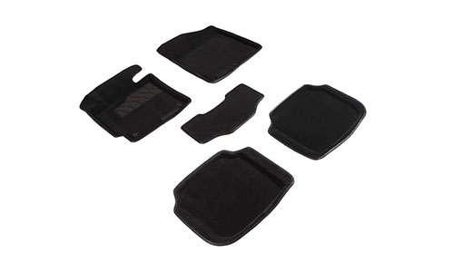Коврики Seintex 3D Premium текстиль в салон Hyundai Elantra sedan V MD, UD (4dr.) седан 2010-2015гг. цвет черный
