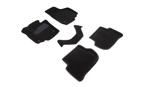 Коврики Seintex 3D Premium текстиль в салон Skoda Yeti (5dr.) SUV 2009-2017гг. цвет черный