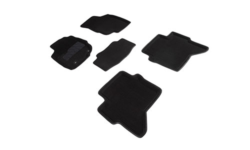 Коврики Seintex 3D Premium текстиль в салон Toyota Hilux VII (2/4dr.) пикап 2004-2015гг. цвет черный