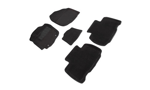 Коврики Seintex 3D Premium текстиль в салон Toyota RAV4 IV XA40 (5dr.) SUV 2013-2018гг. цвет черный