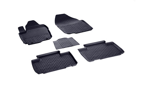 Коврики Seintex 3D Lux полиуретан в салон Toyota RAV4 IV XA40 (5dr.) SUV 2013-2018гг. цвет черный