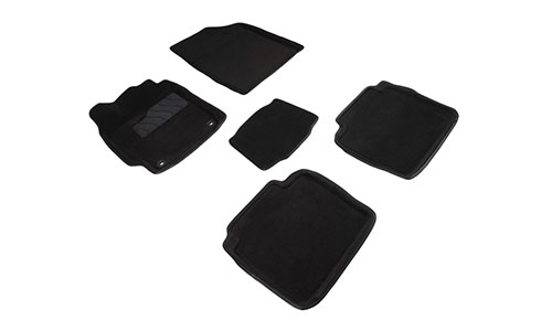 Коврики Seintex 3D Premium текстиль в салон Toyota Camry VII XV50 (4dr.) седан 2011-2017гг. цвет черный