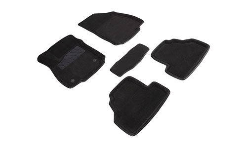 Коврики Seintex 3D Premium текстиль в салон Opel Mokka I (5dr.) SUV 2012-2020гг. цвет черный