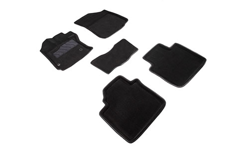 Коврики Seintex 3D Premium текстиль в салон Toyota Venza (5dr.) SUV 2009-2017гг. цвет черный