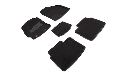 Коврики Seintex 3D Premium текстиль в салон Toyota Corolla hatchback XI (5dr.) хэтчбек 2012-2018гг. цвет черный