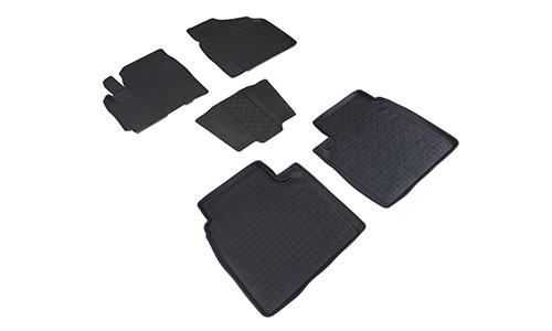 Коврики Seintex 3D Lux полиуретан в салон Lifan X60 (4dr.) SUV 2011-2018гг. цвет черный