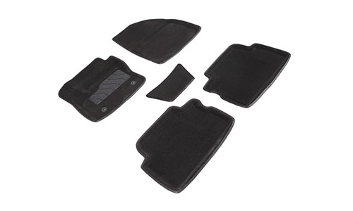 Коврики Seintex 3D Premium текстиль в салон Ford Kuga II (5dr.) SUV 2012-2019гг. цвет черный