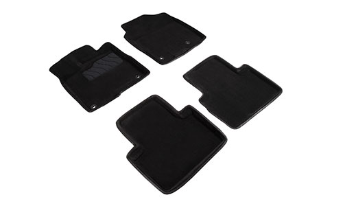 Коврики Seintex 3D Premium текстиль в салон Acura RDX II (5dr.) SUV 2013-2018гг. цвет черный