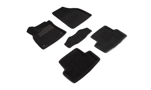Коврики Seintex 3D Premium текстиль в салон Renault Megane wagon III (5dr.) универсал 2008-2016гг. цвет черный