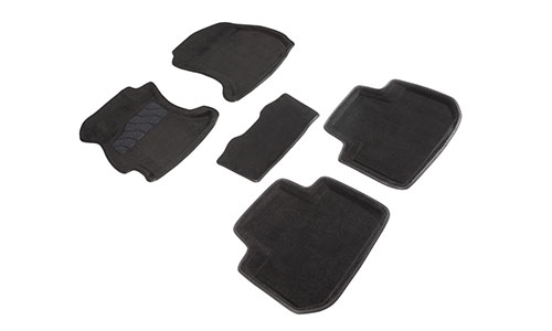 Коврики Seintex 3D Premium текстиль в салон Subaru Forester IV SJ (5dr.) SUV 2012-2018гг. цвет черный