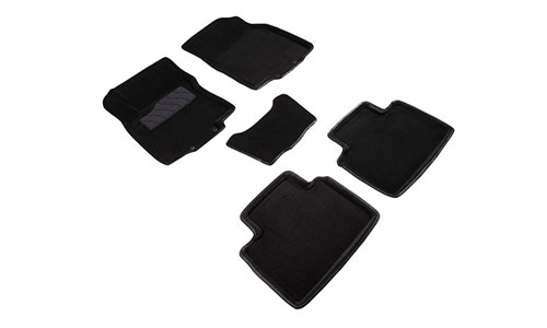 Коврики Seintex 3D Premium текстиль в салон Nissan X-Trail III T32 (4dr.) SUV 2013-2021гг. цвет черный