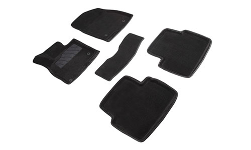 Коврики Seintex 3D Premium текстиль в салон Mazda 3 hatchback III BM, BN (5dr.) хэтчбек 2013-2019гг. цвет черный