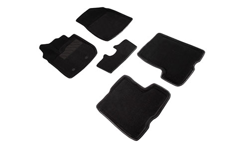 Коврики Seintex 3D Premium текстиль в салон VAZ Lada Xray (5dr.) хэтчбек 2015г.-по н.в. цвет черный