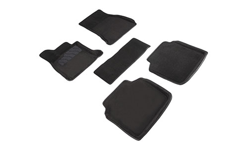 Коврики Seintex 3D Premium текстиль в салон BMW 7-Series VI G11, G12 (4dr.) седан 2015г.-по н.в. цвет черный