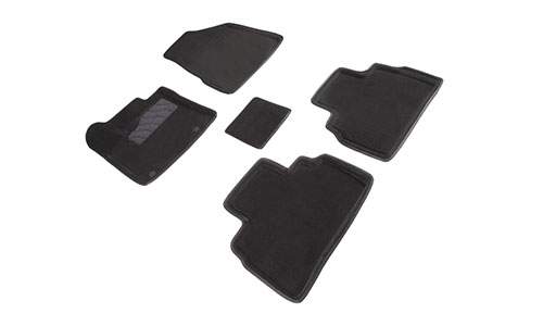 Коврики Seintex 3D Premium текстиль в салон Nissan Murano III Z52 (4dr.) SUV 2015г.-по н.в. цвет черный