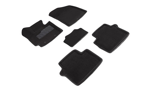 Коврики Seintex 3D Premium текстиль в салон Kia Soul II PS (5dr.) SUV 2013-2019гг. цвет черный