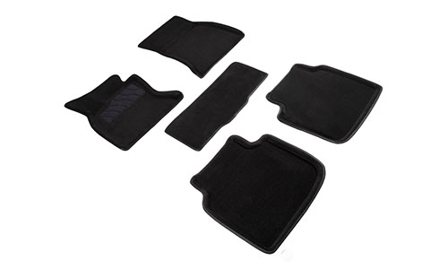 Коврики Seintex 3D Premium текстиль в салон BMW 7-Series V F01, F02 (4dr.) седан 2008-2015гг. цвет черный