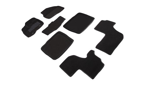 Коврики Seintex 3D Premium текстиль в салон Ford Explorer V U502 (5dr.) SUV 2011-2019гг. цвет черный