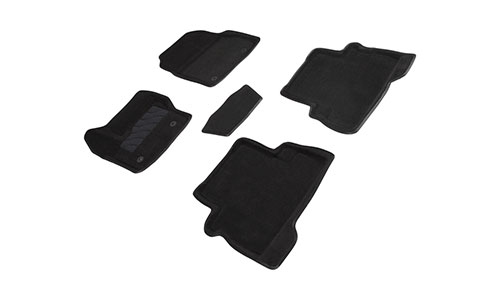 Коврики Seintex 3D Premium текстиль в салон Ford Kuga II (5dr.) SUV 2012-2019гг. цвет черный