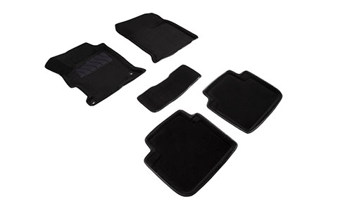 Коврики Seintex 3D Premium текстиль в салон Honda Accord sedan IX (4dr.) седан 2013-2017гг. цвет черный