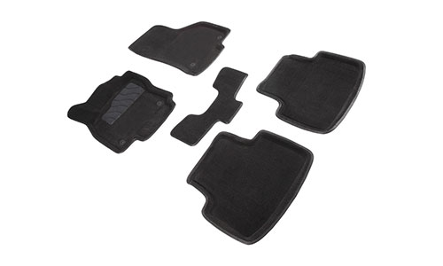 Коврики Seintex 3D Premium текстиль в салон Volkswagen Passat VIII B8 (4dr.) седан 2015г.-по н.в. цвет черный