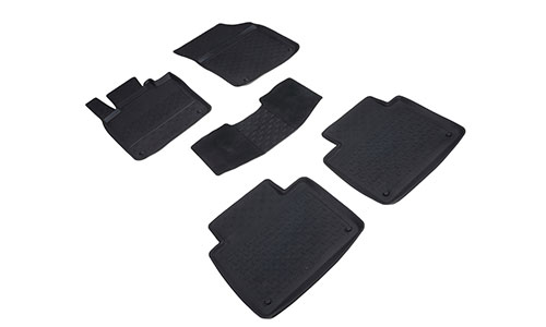 Коврики Seintex 3D Lux полиуретан в салон Volvo S90 (4dr.) седан 2016г.-по н.в. цвет черный