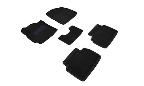 Коврики Seintex 3D Premium текстиль в салон Hyundai Elantra sedan VI AD (4dr.) седан 2015-2020гг. цвет черный