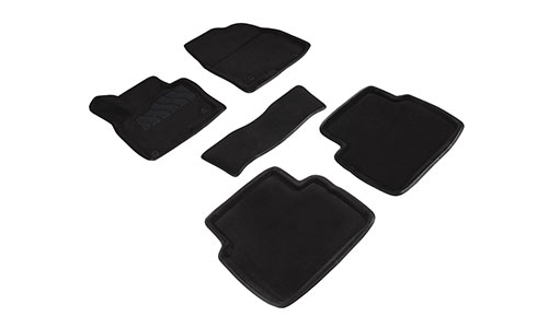 Коврики Seintex 3D Premium текстиль в салон Mazda CX-5 II KF (5dr.) SUV 2017г.-по н.в. цвет черный