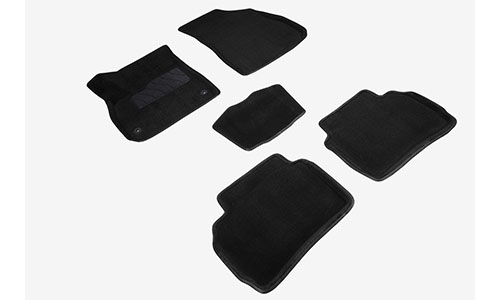 Коврики Seintex 3D Premium текстиль в салон Chevrolet Malibu IX (4dr.) седан 2016г.-по н.в. цвет черный