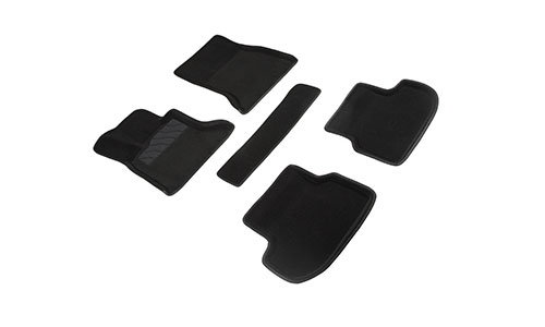 Коврики Seintex 3D Premium текстиль в салон BMW 5-Series VI F10 (4dr.) седан 2010-2016гг. цвет черный