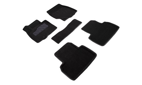 Коврики Seintex 3D Premium текстиль в салон Infiniti QX50 I (5dr.) SUV 2013-2018гг. цвет черный