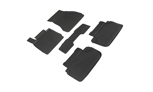 Коврики Seintex 3D Lux полиуретан в салон BMW 5-Series VII G30 (4dr.) седан 2017г.-по н.в. цвет черный