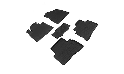 Коврики Seintex 3D Lux полиуретан в салон Hyundai Tucson III TL (5dr.) SUV 2015-2020гг. цвет черный