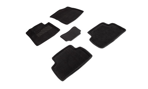 Коврики Seintex 3D Premium текстиль в салон Kia Sorento IV MQ4 (5dr.) SUV 2020г.-по н.в. цвет черный